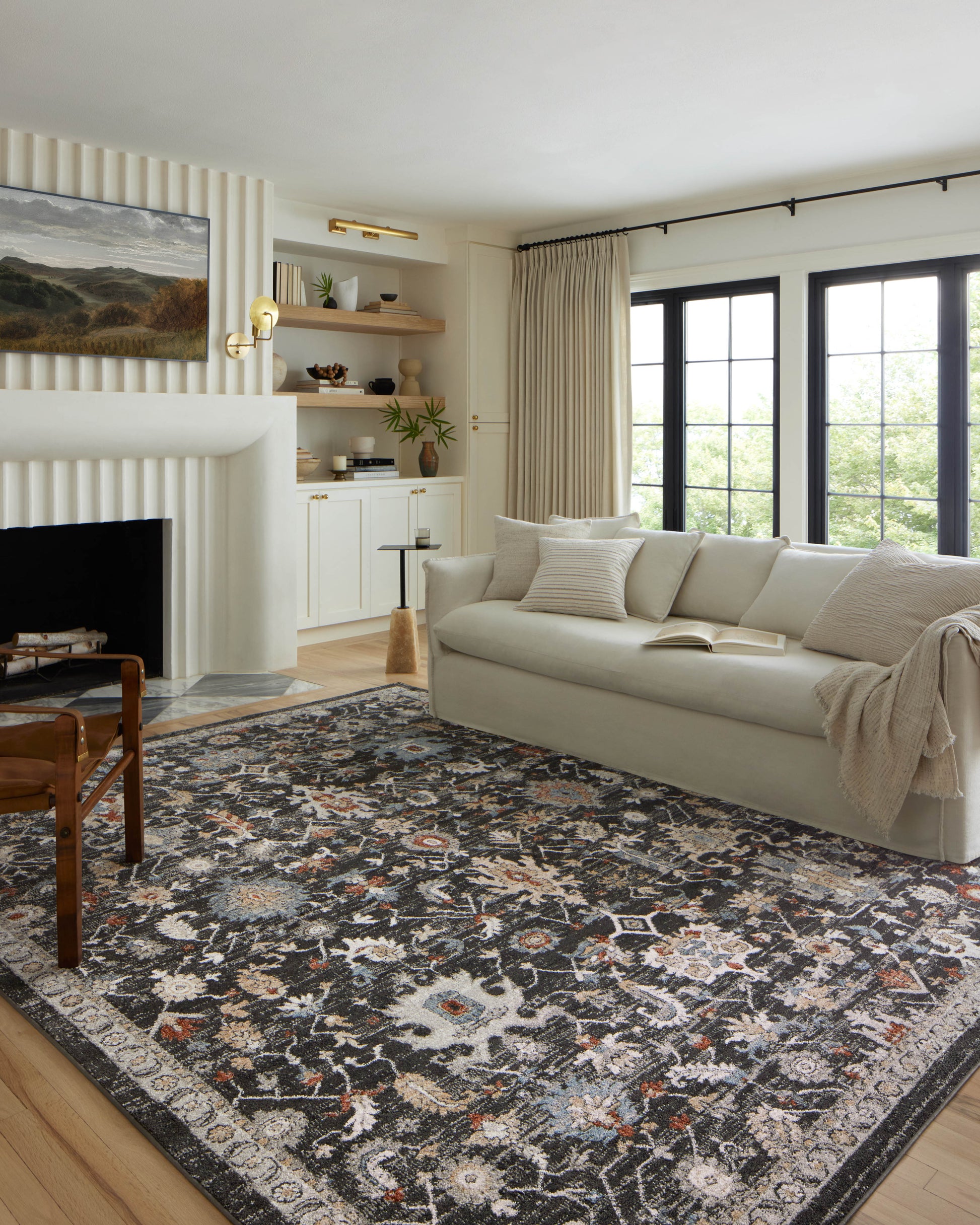 Loloi II Odette  Charcoal Multi Traditional