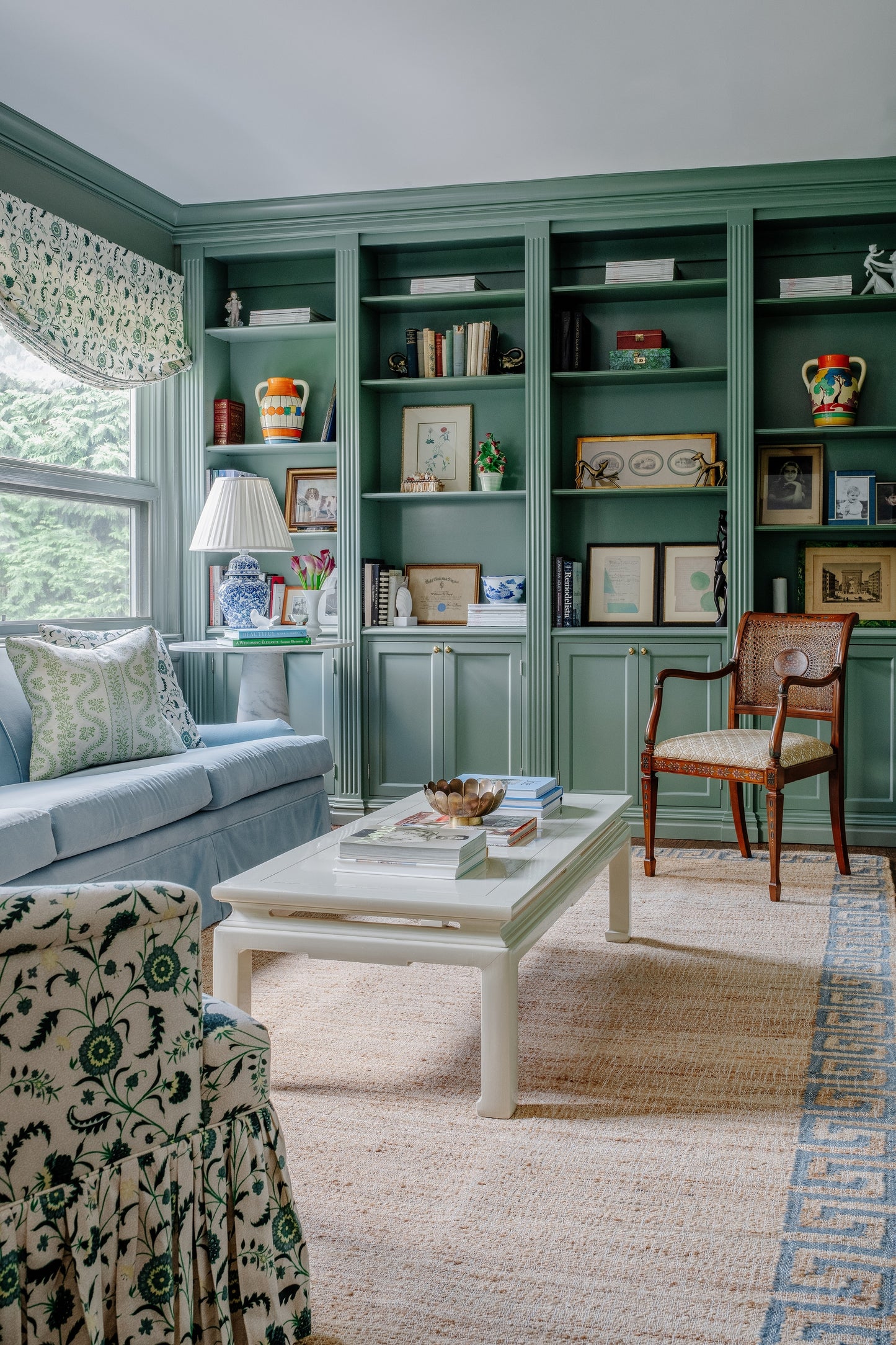 Erin Gates Orchard  Blue  Contemporary