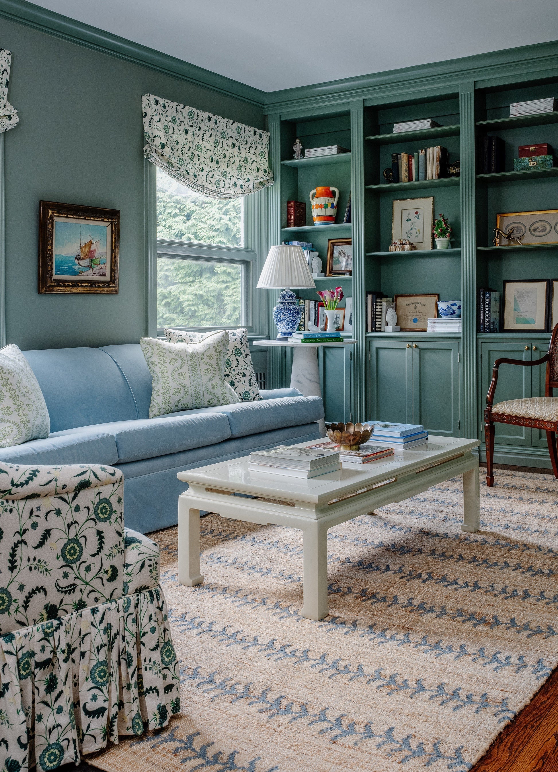 Erin Gates Orchard  Blue  Contemporary