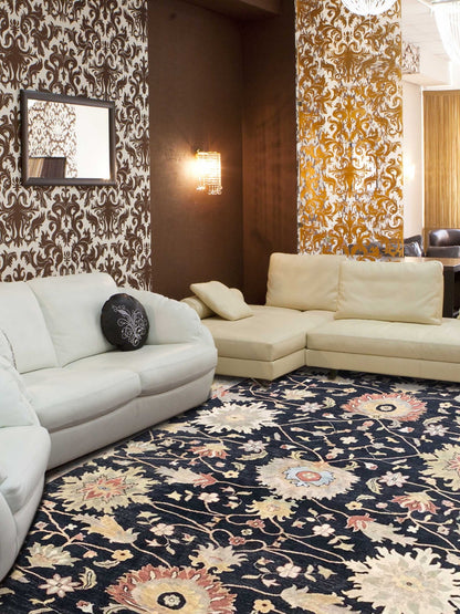 Artisan Cameron Black Gold Traditional Knotted Rug - Rugs - Artisan - Atlanta Designer Rugs