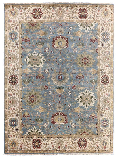 Artisan Cameron Lt.Blue Ivory Traditional Knotted Rug - Rugs - Artisan - Atlanta Designer Rugs