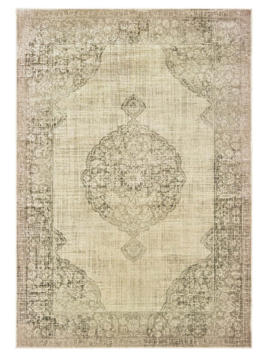 Oriental Weavers RALEIGH 099D5 Ivory Grey Traditional Power-Loomed Rug