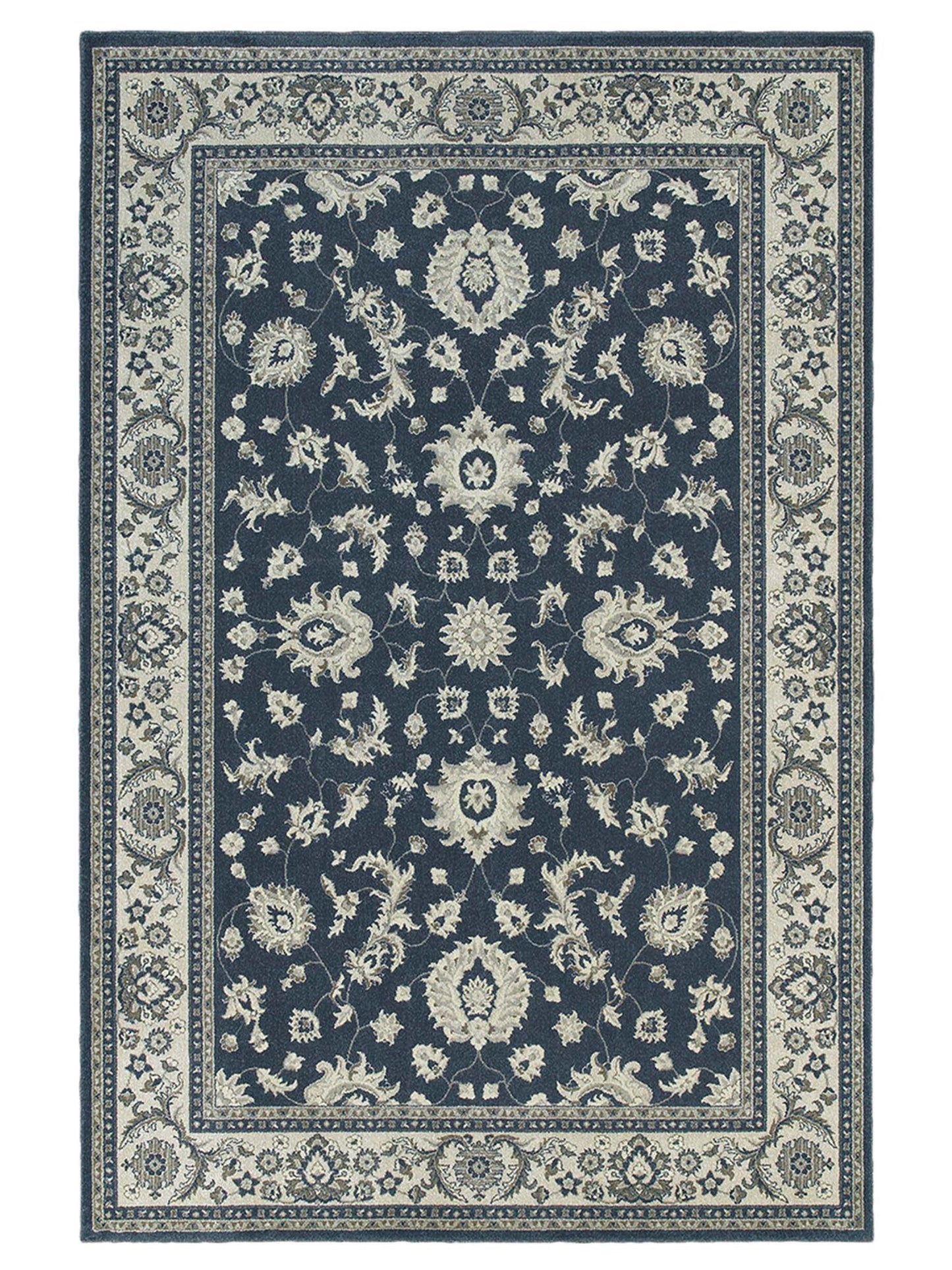 Oriental Weavers Richmond 117H3 Midnight Ivory Traditional Power-Loomed Rug