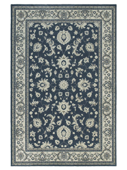 Oriental Weavers Richmond 117H3 Midnight Ivory Traditional Power-Loomed Rug