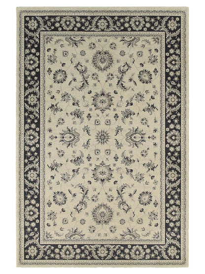 Oriental Weavers RICHMOND 117W3 Ivory Charcoal Traditional Power-Loomed Rug