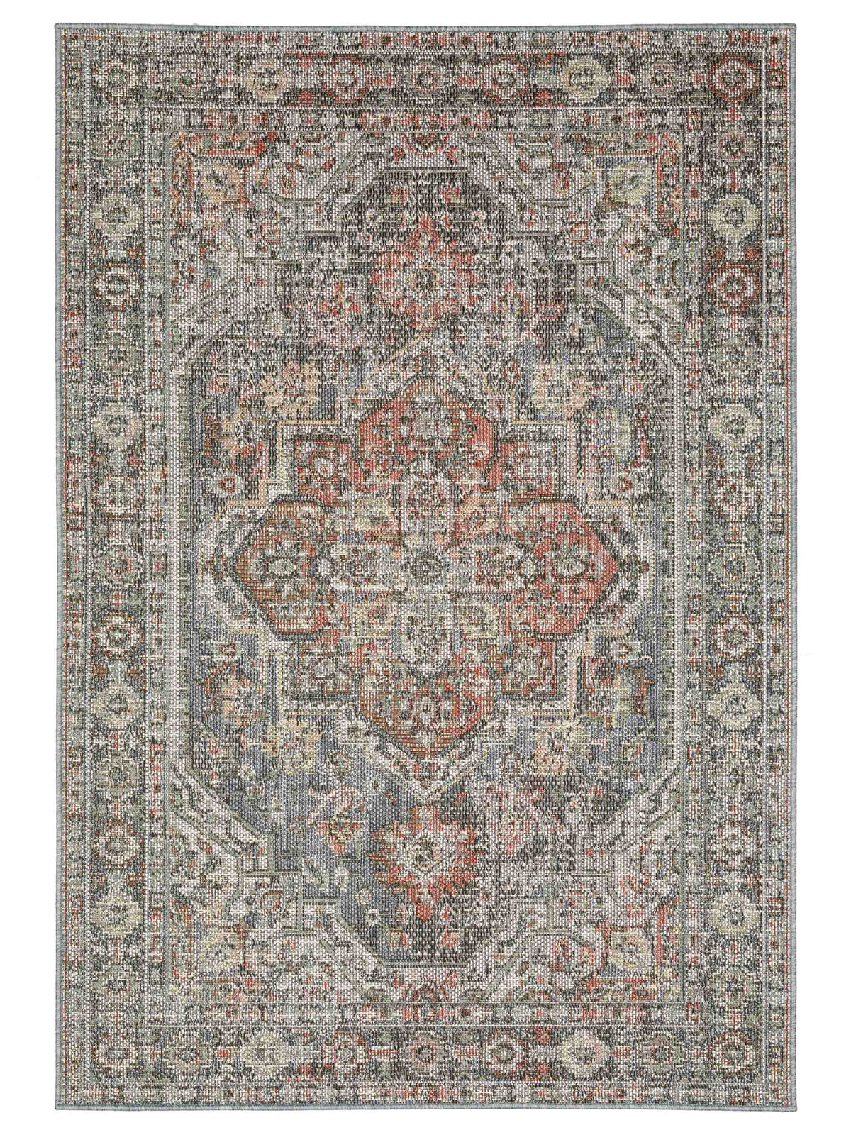 Cyprus Rugs Oriental Weavers Cyprus 429Q4 Grey Multi Traditional Power-Loomed Rug |ADR