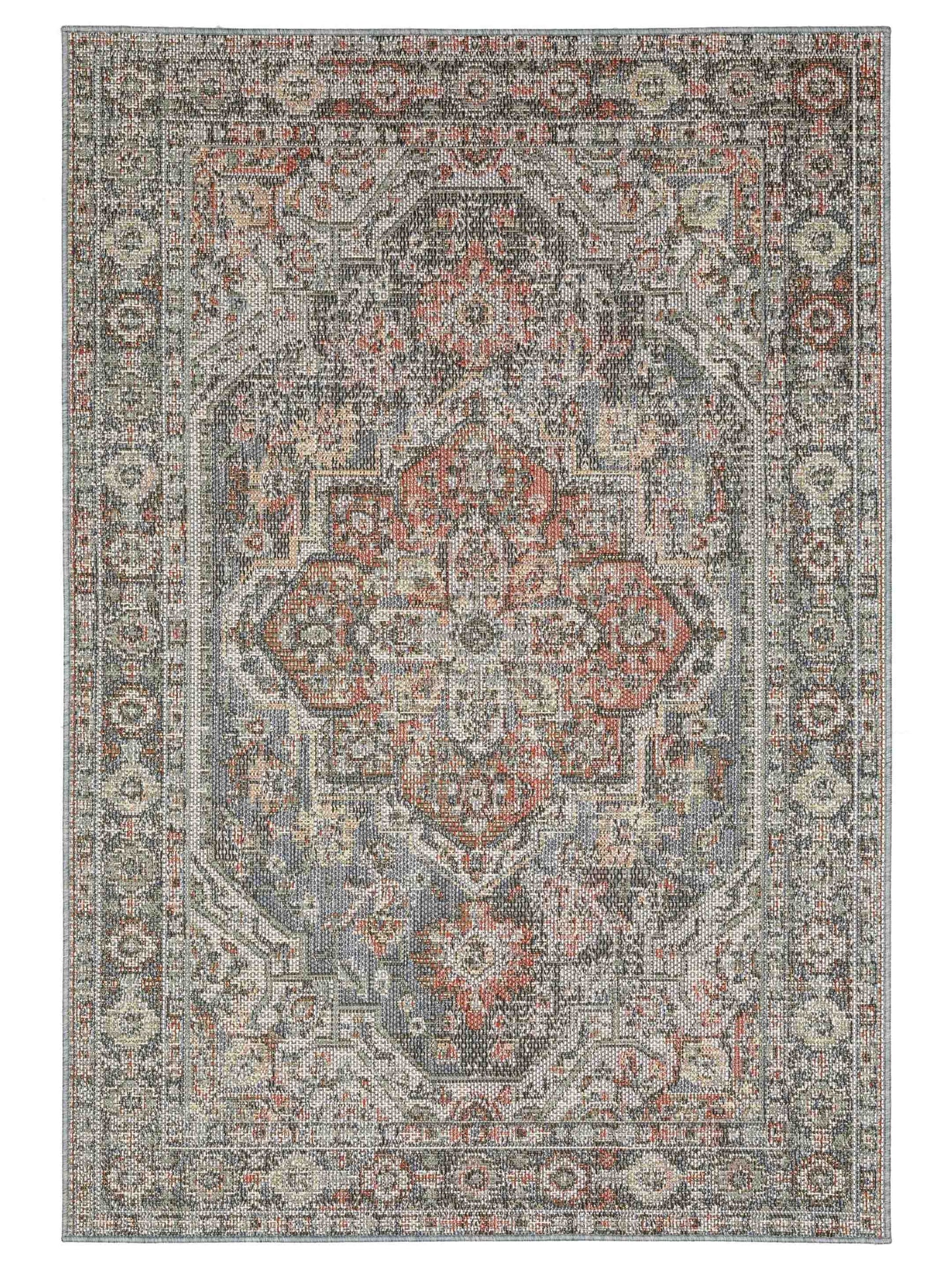 Oriental Weavers Cyprus 429Q4 Grey Multi Traditional Power-Loomed Rug