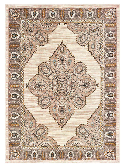 Oriental Weavers SEDONA 9588D Ivory Gold Traditional Power-Loomed Rug