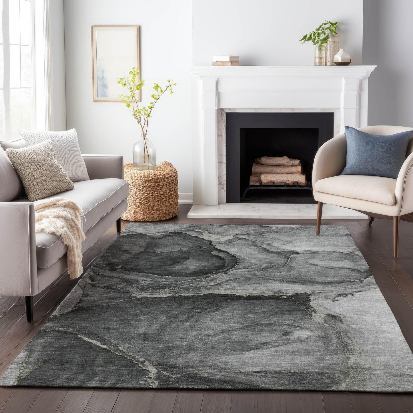 Dalyn Rugs Odyssey  Charcoal  Transitional