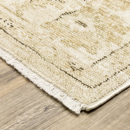 Oriental Weavers Carolina CRL03 Beige Gold Traditional Machine Woven Rug