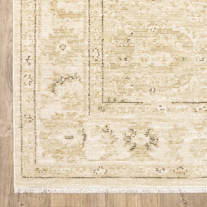 Oriental Weavers Carolina CRL03 Beige Gold Traditional Machine Woven Rug