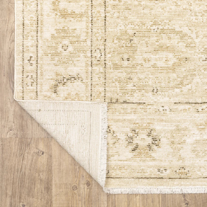 Oriental Weavers Carolina CRL03 Beige Gold Traditional Machine Woven Rug