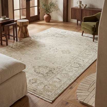 Oriental Weavers Carolina CRL03 Beige Gold Traditional Machine Woven Rug