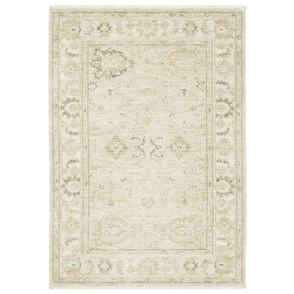 Oriental Weavers Carolina CRL03 Beige Gold Traditional Machine Woven Rug