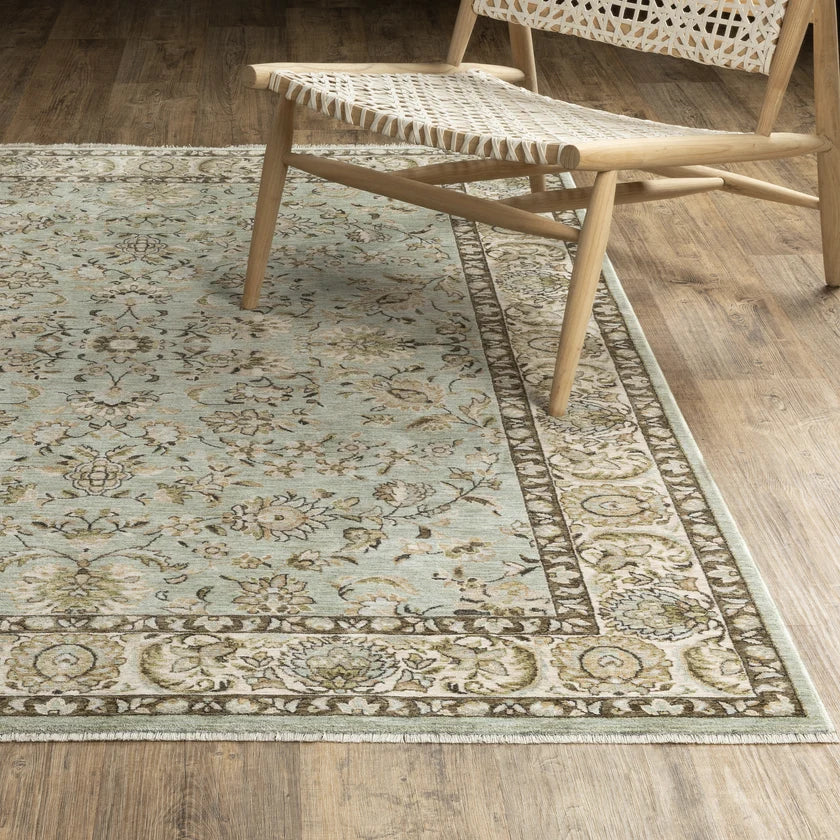 Oriental Weavers Westwood WES08 Blue Green Traditional Machine Woven Rug