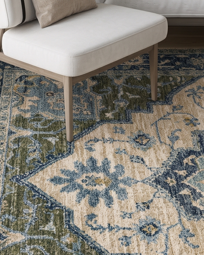 Oriental Weavers Aberdeen  Blue Beige Traditional