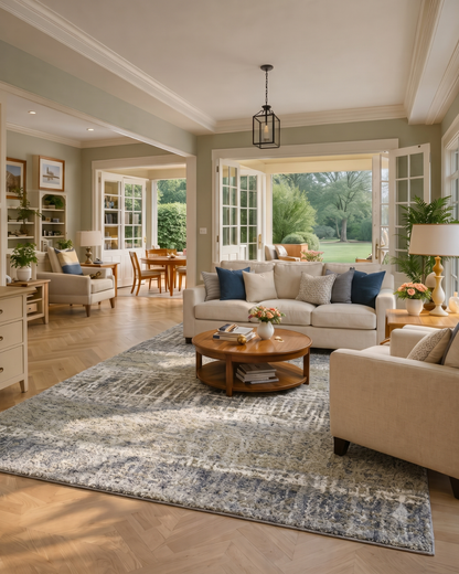 Oriental Weavers Aspen 530J9 Grey Ivory modern living room rug