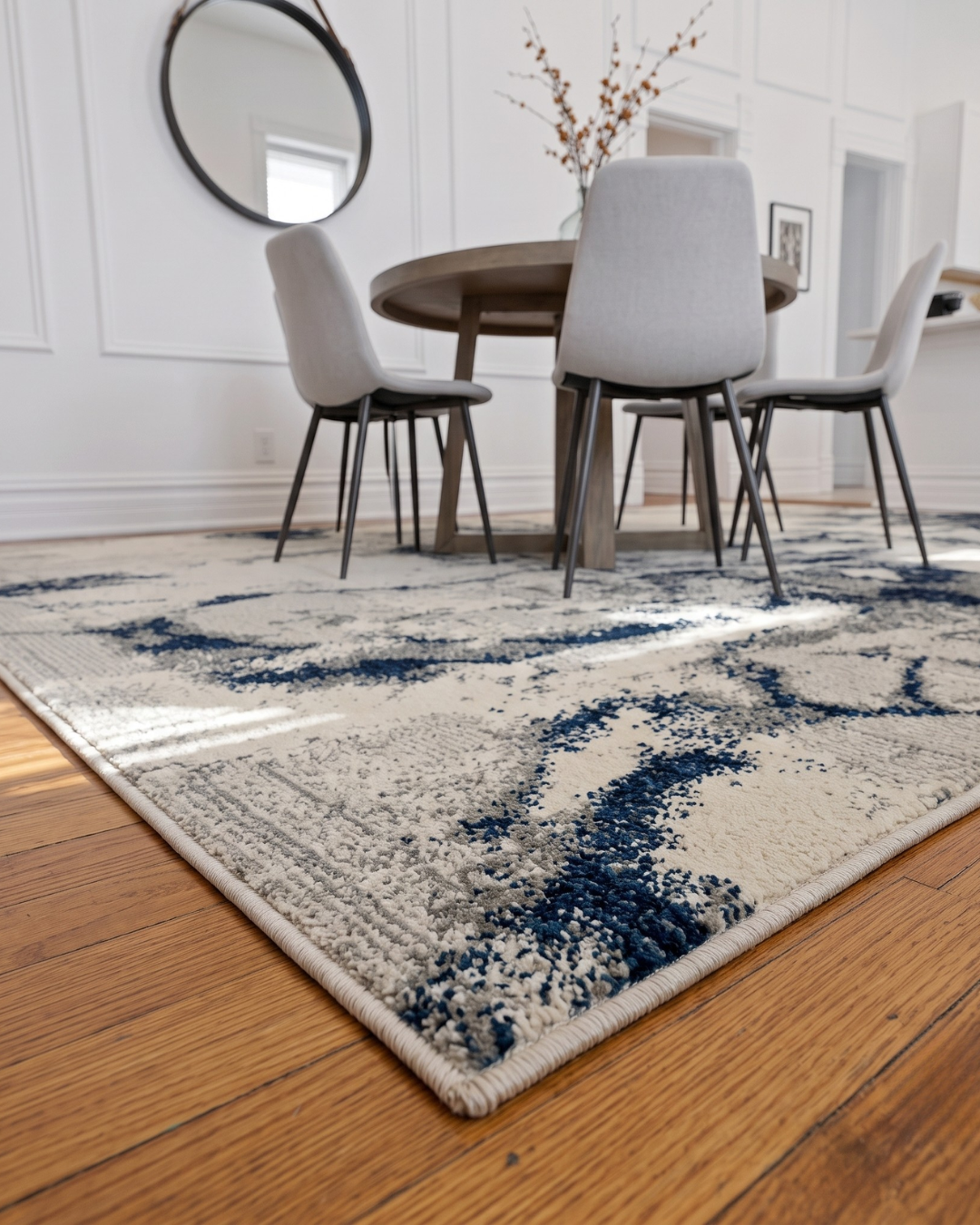 Oriental Weavers Evolution 0978A Ivory Beige abstract rug corner detail