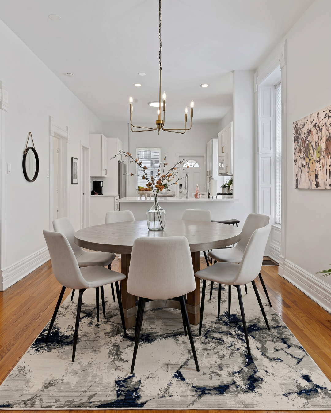 Oriental Weavers Evolution 0978A Ivory Beige modern dining room rug