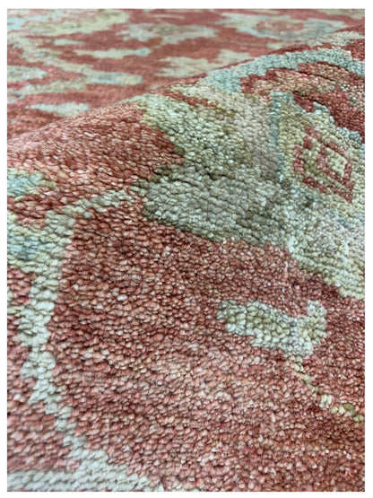 Artisan Priscilla Rust Ivory Traditional Knotted Rug - Rugs - Artisan - Atlanta Designer Rugs