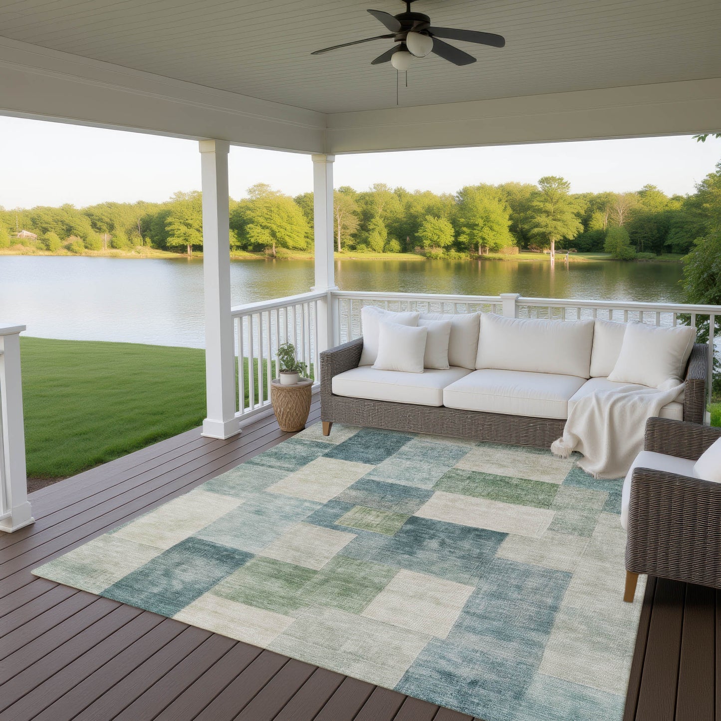 Dalyn Rugs Pacifica  Seafoam  Transitional