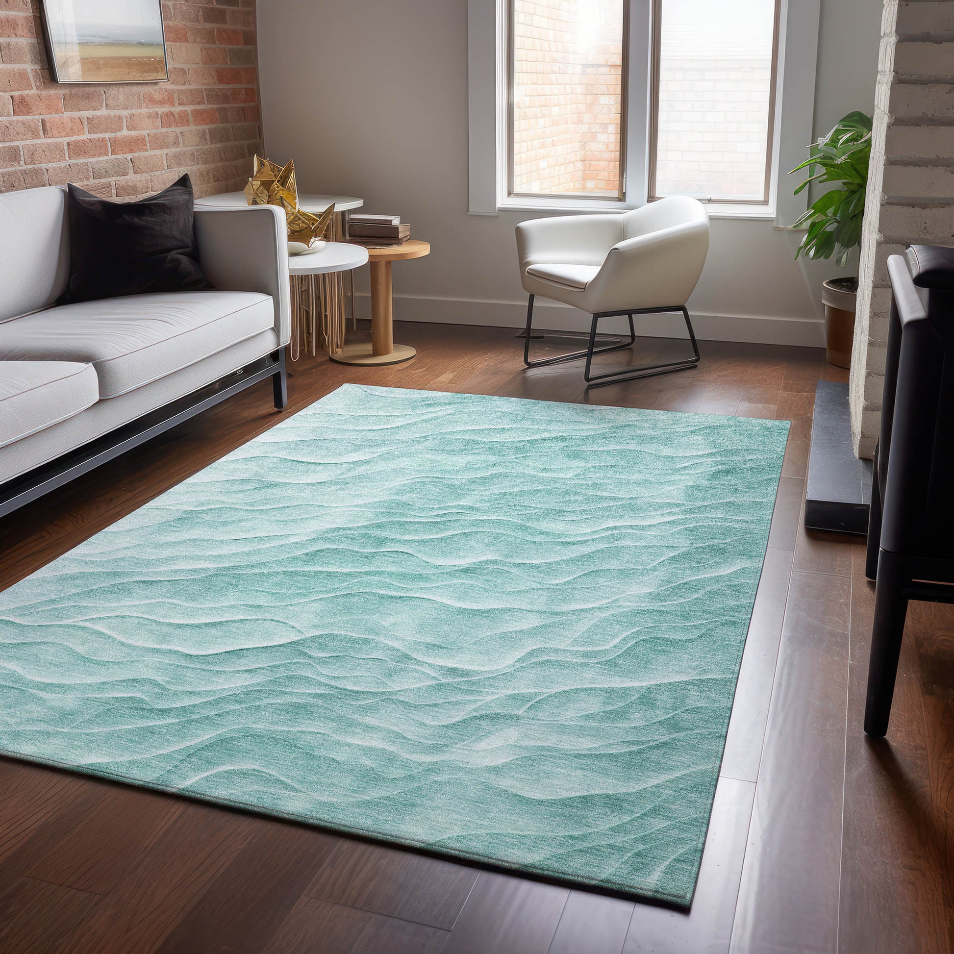 Dalyn Rugs Pacifica  Aqua  Transitional