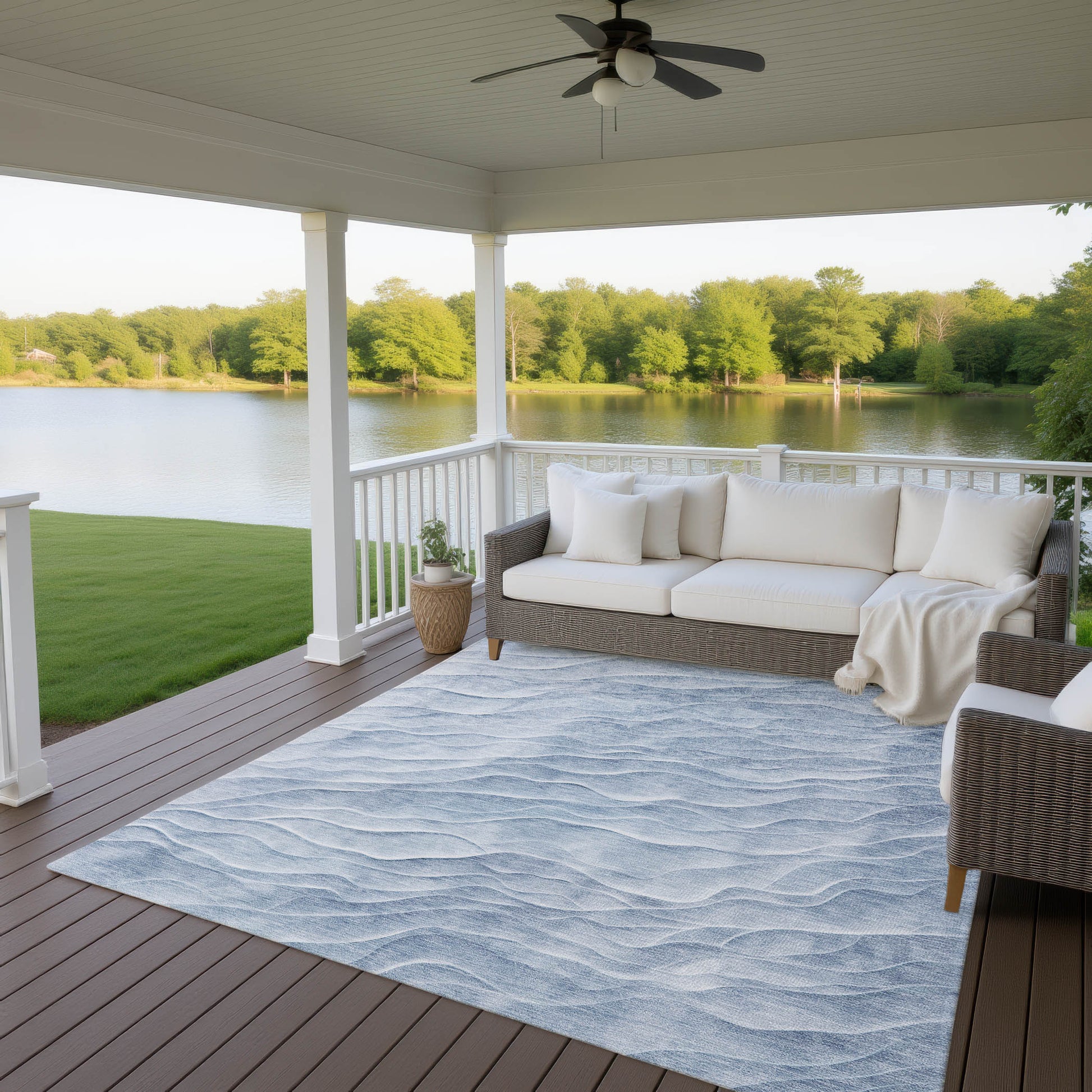 Dalyn Rugs Pacifica  Denim  Transitional