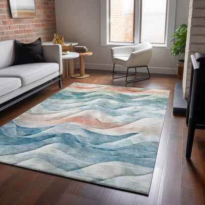 Dalyn Rugs Pacifica  Teal  Transitional