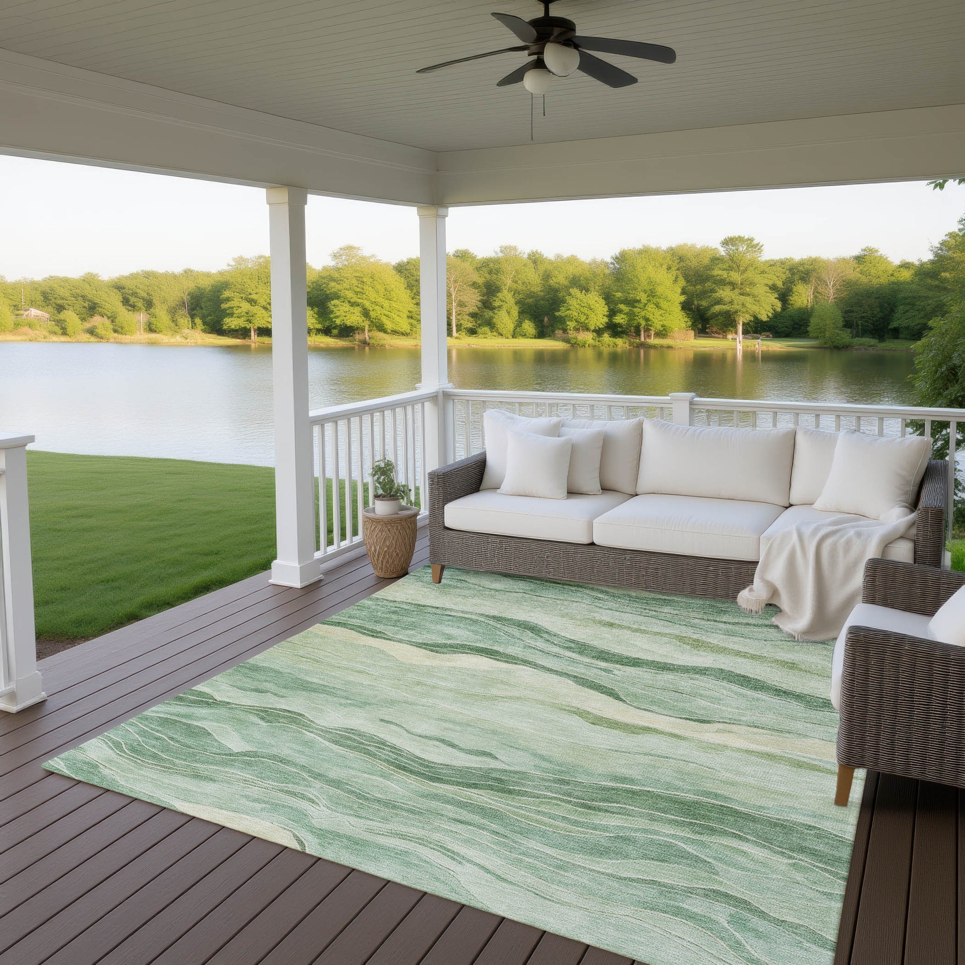 Dalyn Rugs Pacifica  Green  Transitional