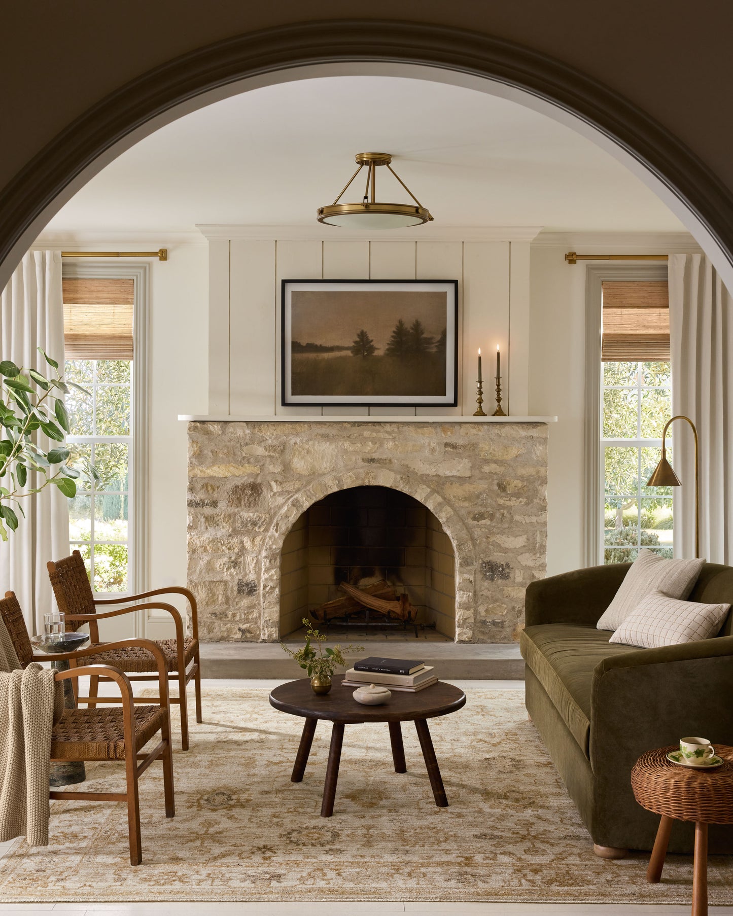 Magnolia Home by Joanna Gaines x Loloi Pace  Natural Gold Traditional