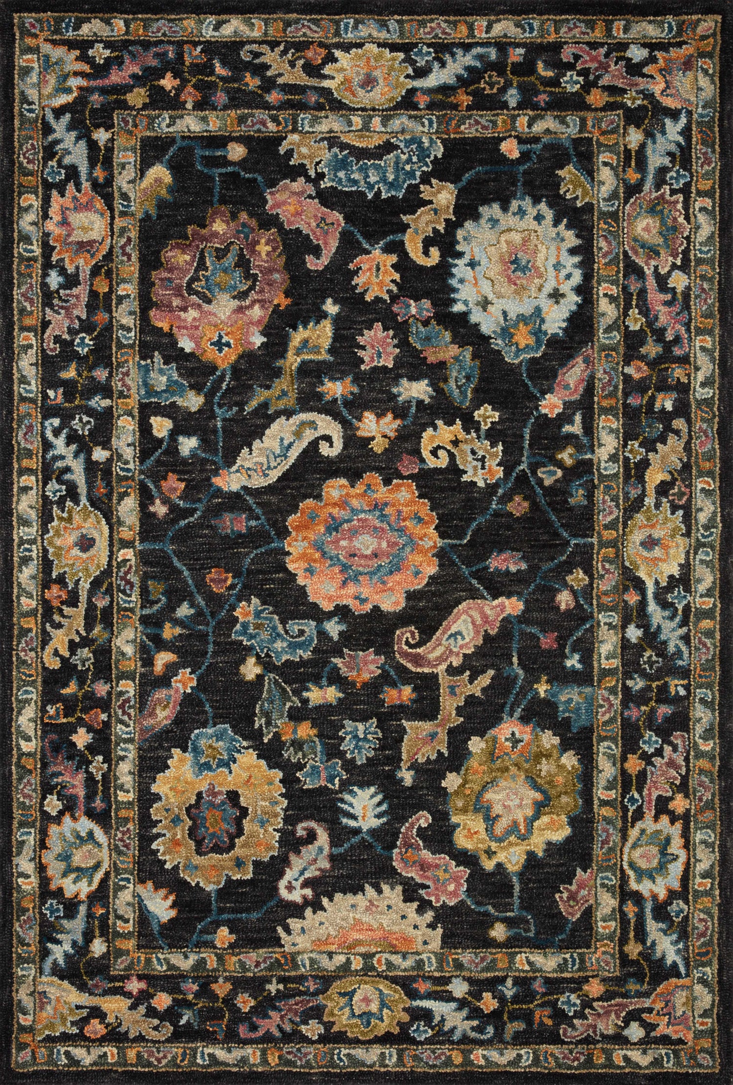 Loloi Padma  Black Multi Transitional