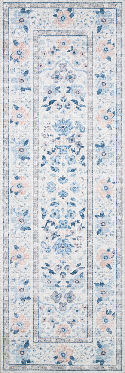 Rifle Paper Co. x Loloi Palais  Snow Sky Transitional