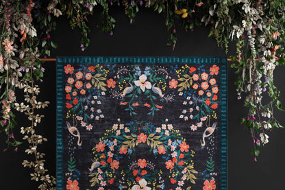 Rifle Paper Co. x Loloi Palais  Black Multi Transitional