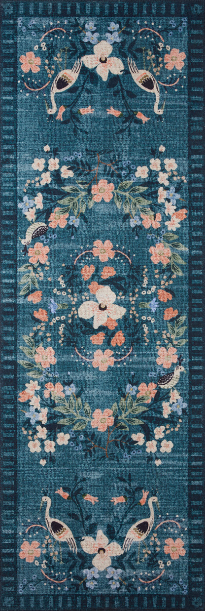 Rifle Paper Co. x Loloi Palais  Teal  Transitional