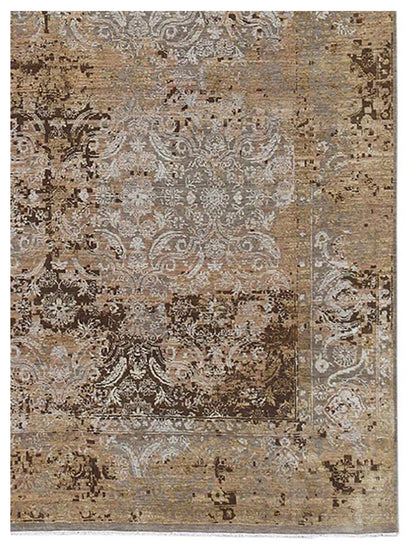 Limited PARKES PA-556 Peach Transitional Knotted Rug