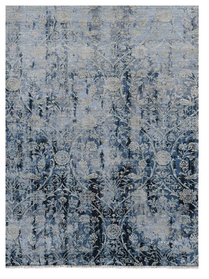 Limited PARKES PA - 563 Water Blue Transitional Knotted Rug - Rugs - Limited - Atlanta Designer Rugs