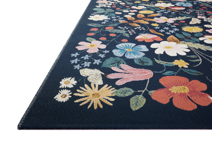 Rifle Paper Co. x Loloi Perennial  Black  Indoor/Outdoor