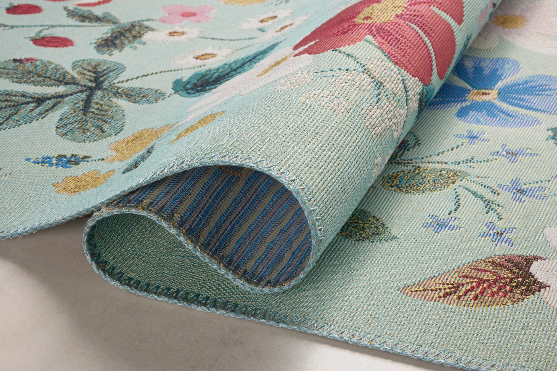 Rifle Paper Co. x Loloi Perennial  Mint  Indoor/Outdoor