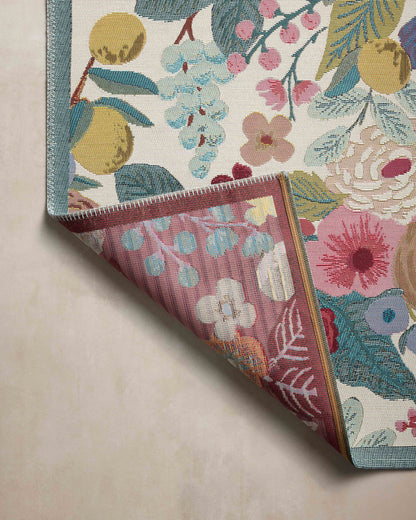 Rifle Paper Co. x Loloi Perennial  Rose Multi Indoor/Outdoor