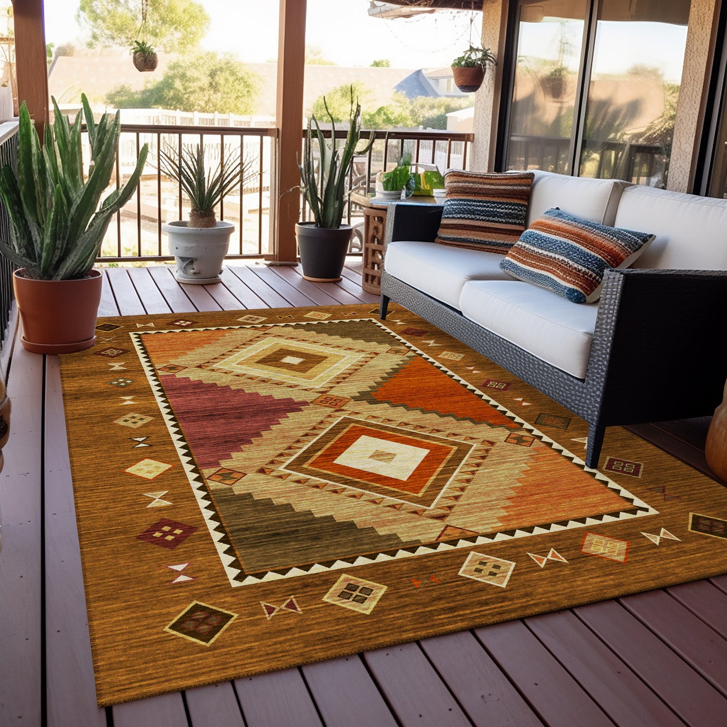Dalyn Rugs Phoenix  Walnut  Southwestern