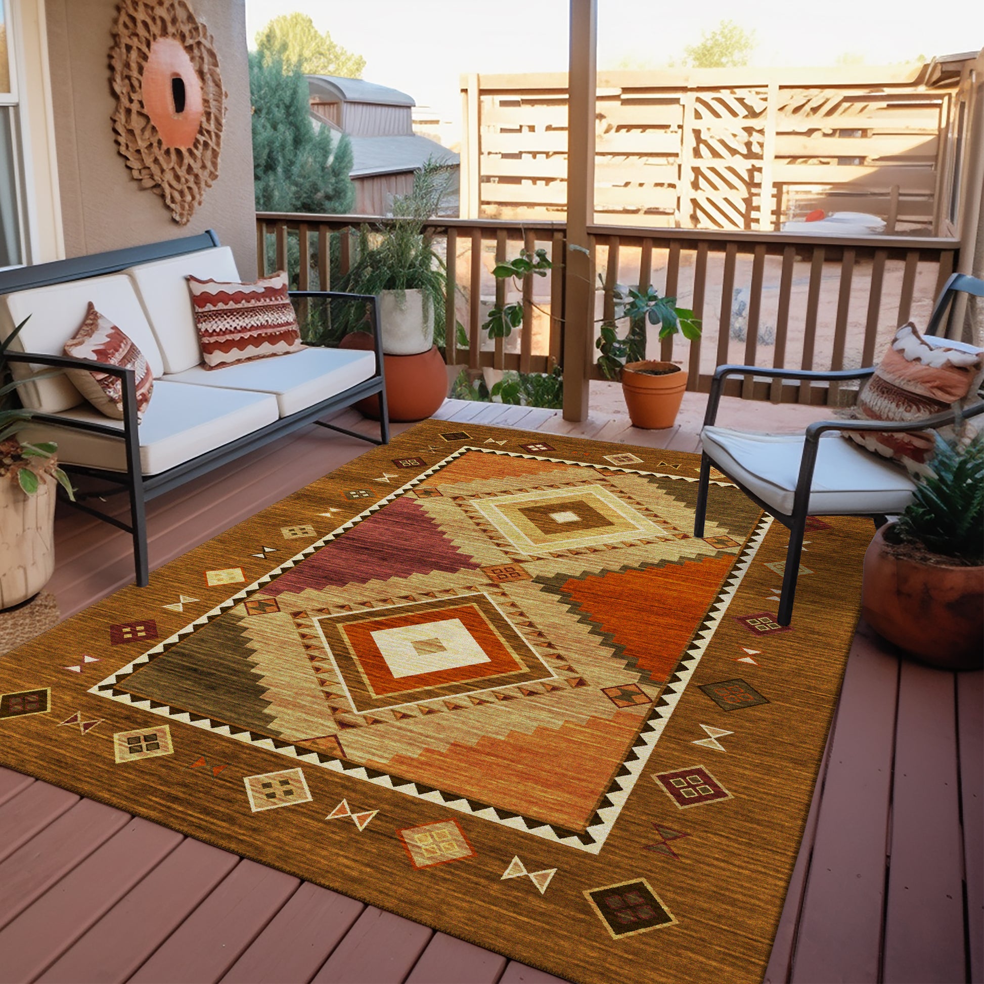 Dalyn Rugs Phoenix  Walnut  Southwestern