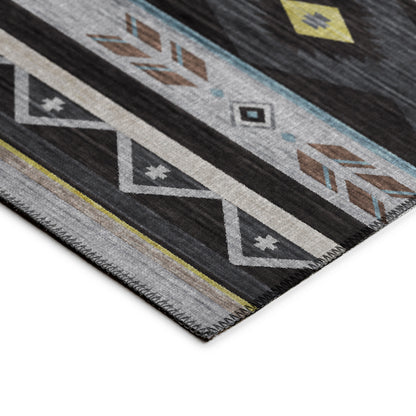 Dalyn Rugs Phoenix  Black  Southwestern