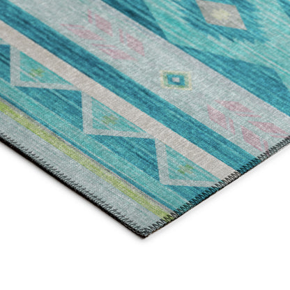 Dalyn Rugs Phoenix  Teal  Southwestern