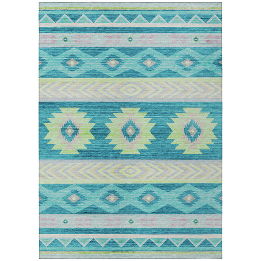 Dalyn Rugs Phoenix  Teal  Southwestern