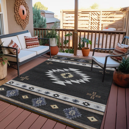 Dalyn Rugs Phoenix  Black  Southwestern