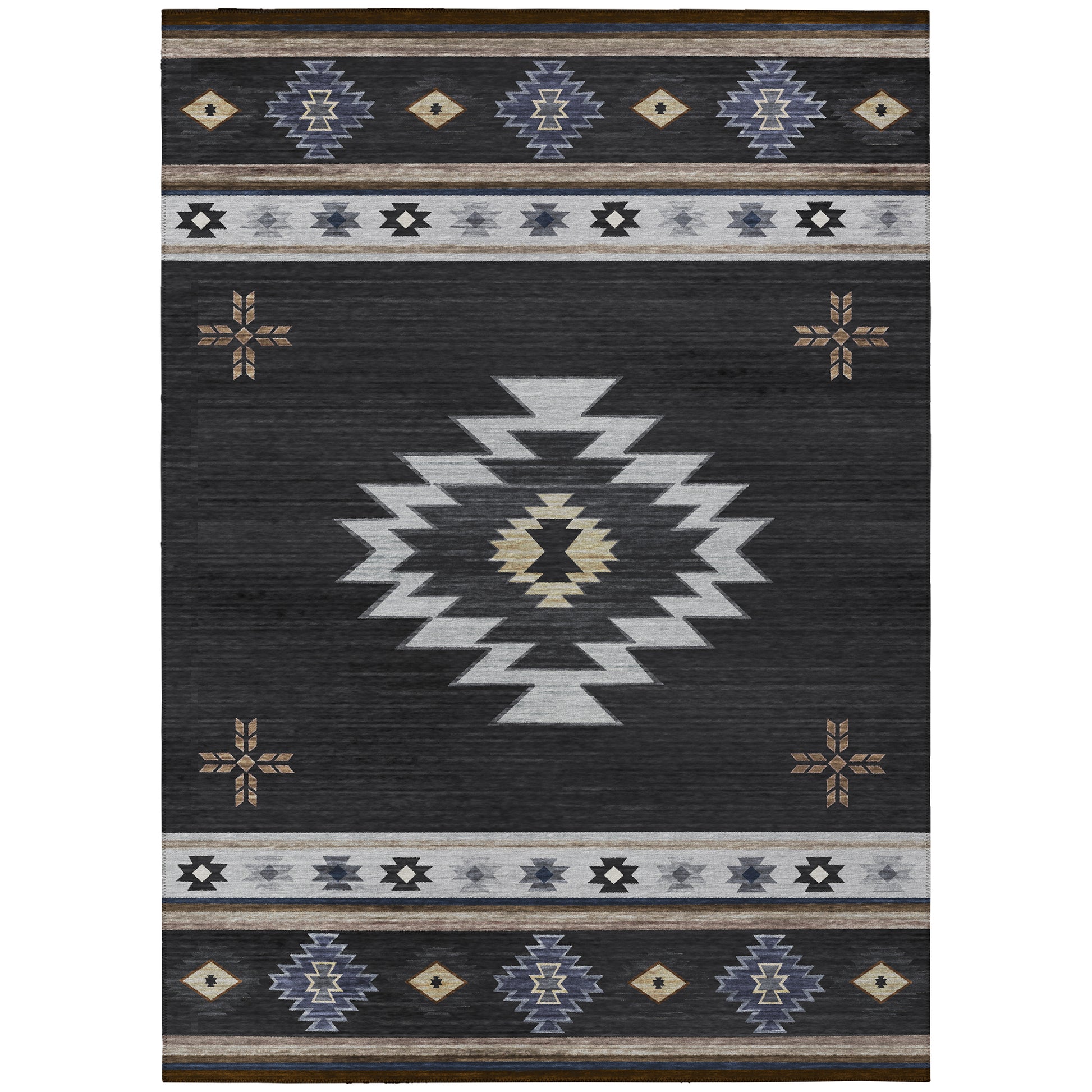 Dalyn Rugs Phoenix  Black  Southwestern