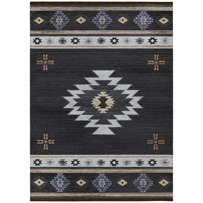 Dalyn Rugs Phoenix  Black  Southwestern