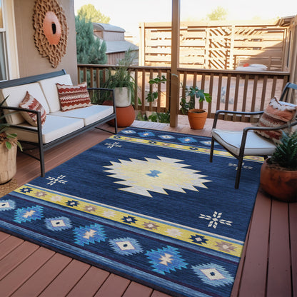 Dalyn Rugs Phoenix  Navy  Southwestern