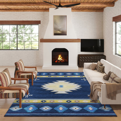 Dalyn Rugs Phoenix  Navy  Southwestern