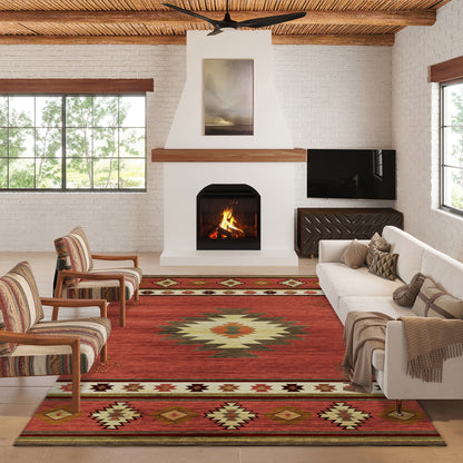 Dalyn Rugs Phoenix  Paprika  Southwestern